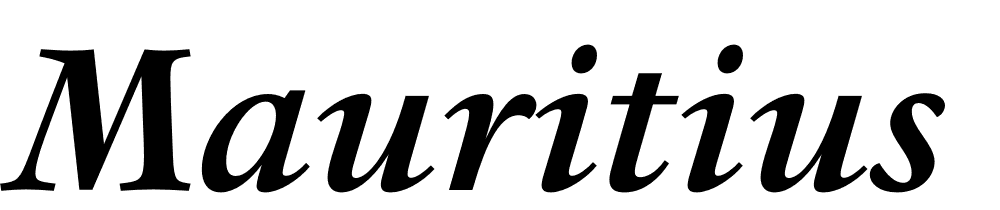 Mauritius font family download free