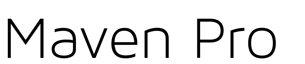 maven-pro font family download free