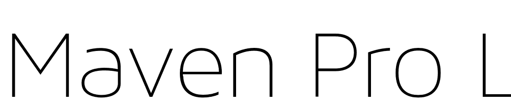 Maven-Pro-Light-200-Thin font family download free