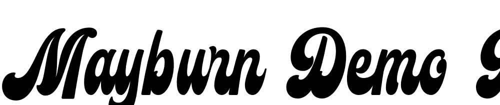 Mayburn-DEMO-Regular font family download free