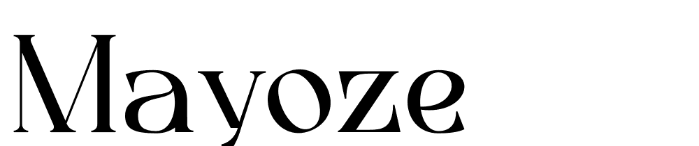 Mayoze font family download free