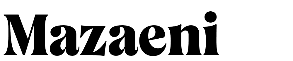 Mazaeni font family download free