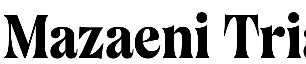 mazaeni-trial font family download free