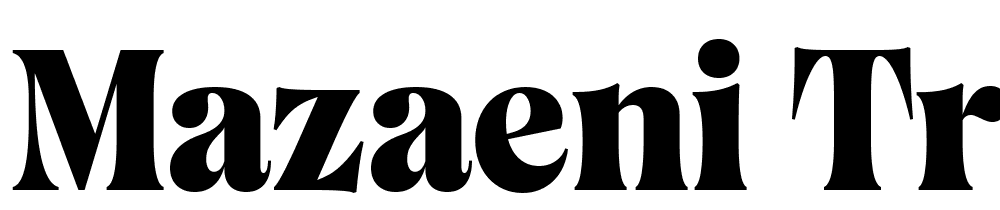 Mazaeni-Trial-Semi-Bold font family download free