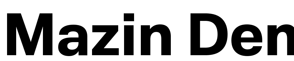 Mazin-DEMO-Bold font family download free