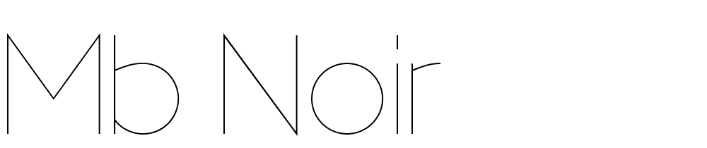 Mb Noir font family download free