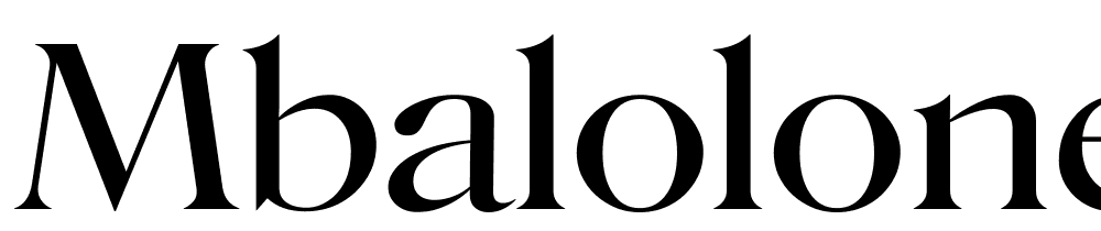 mbaloloness font family download free