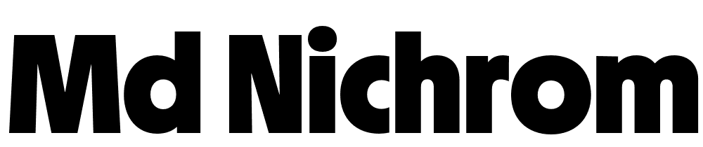 MD-Nichrome-Test-Black font family download free