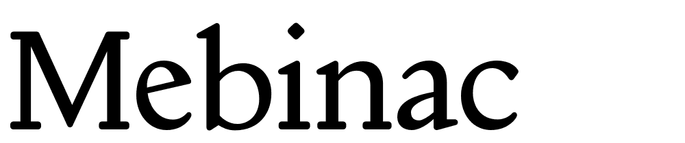 mebinac font family download free