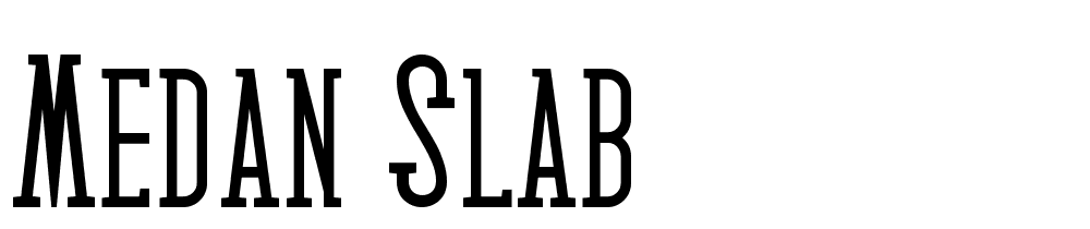 Medan-Slab font family download free