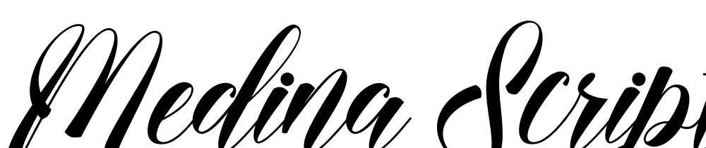 medina script font family download free