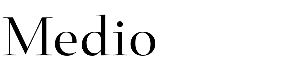 Medio font family download free