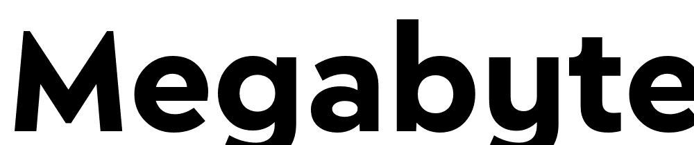 Megabyte-Bold font family download free