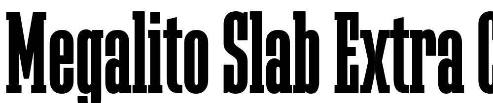 Megalito-Slab-Extra-Condensed font family download free