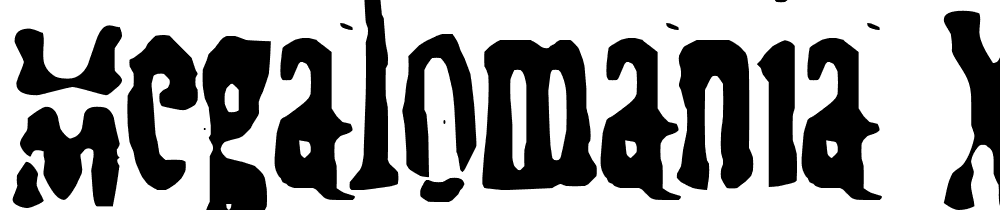 Megalomania-X font family download free