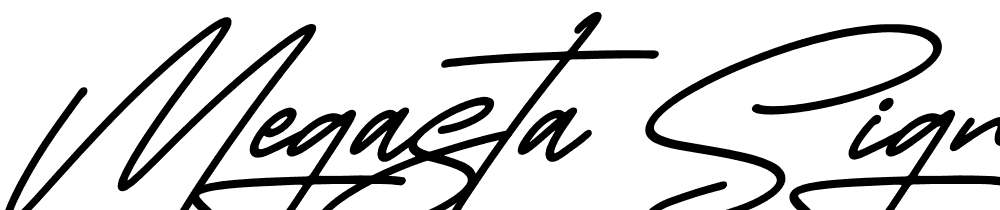 Megasta-Signateria-Signature-Italic font family download free