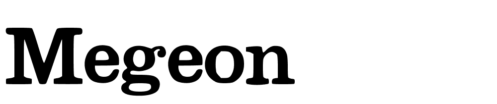 Megeon font family download free