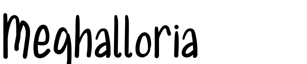 Meghalloria font family download free