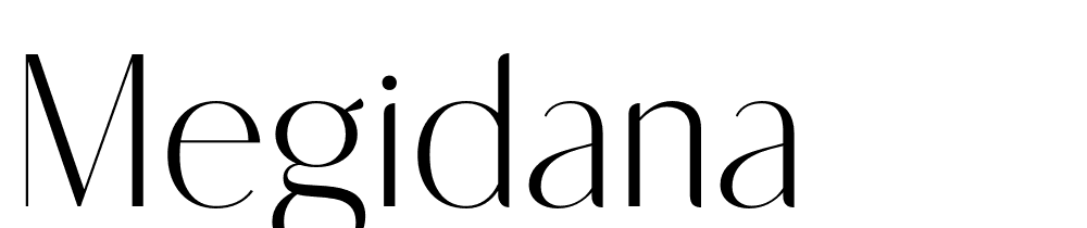 Megidana font family download free