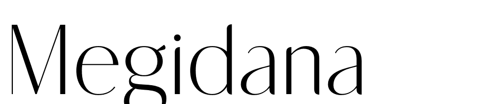 megidana font family download free