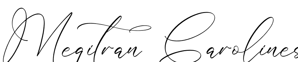 megitran-carolinesh-script font family download free