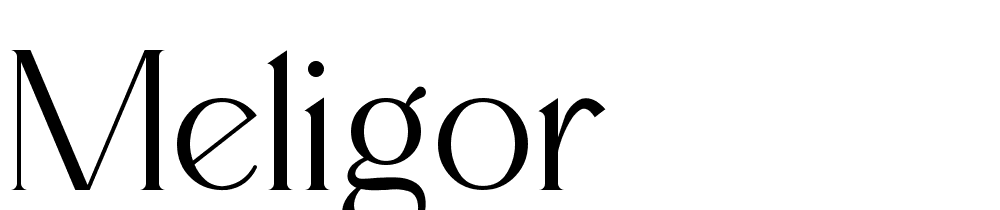 MELIGOR font family download free