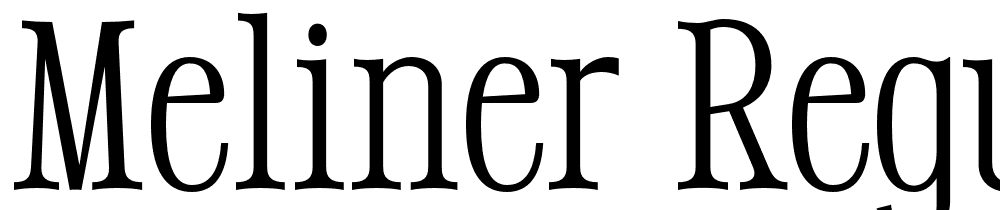 Meliner-Regular font family download free