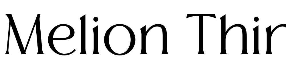 Melion-Thin font family download free