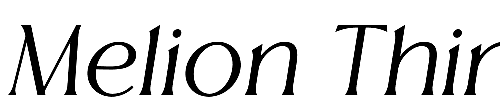 Melion-Thin-Italic font family download free