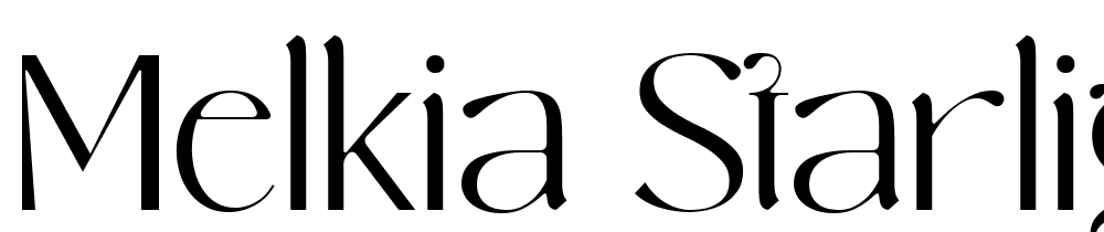 Melkia Starlight font family download free