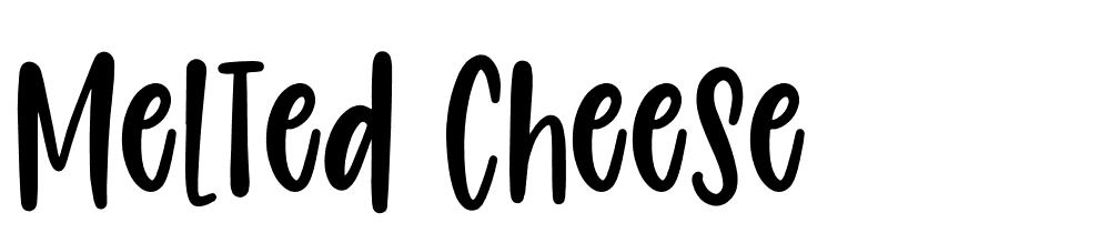 Melted Cheese font family download free