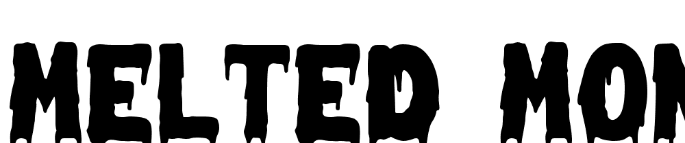 Melted-Monster font family download free