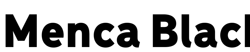 Menca-Black font family download free