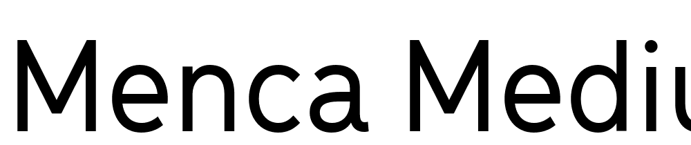 Menca-Medium font family download free