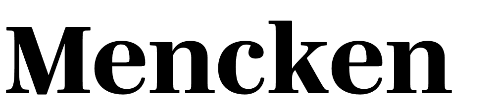 Mencken font family download free