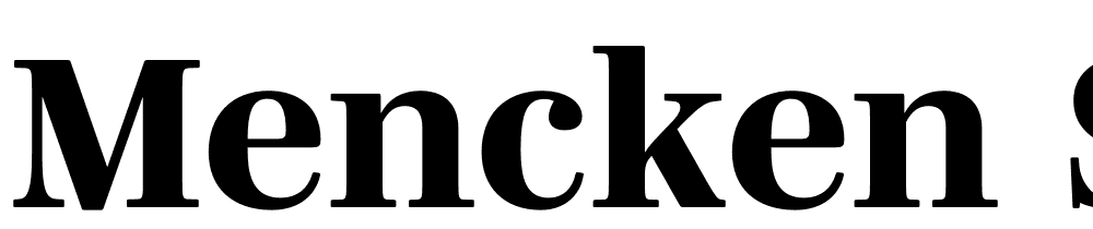 Mencken-Std-ExtraBold font family download free