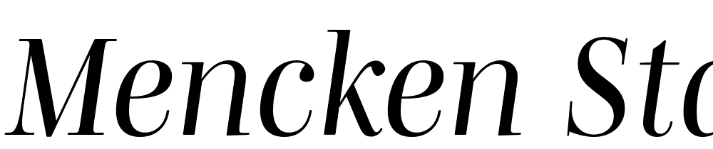 Mencken-Std-Head-Italic font family download free