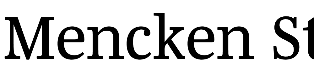 Mencken-Std-Text font family download free