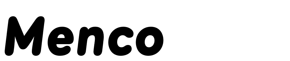 Menco font family download free