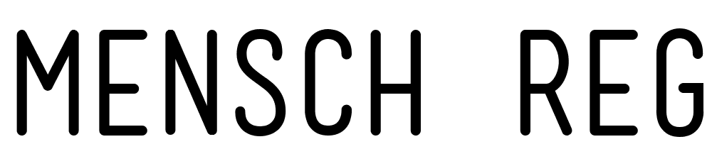 Mensch-Regular font family download free