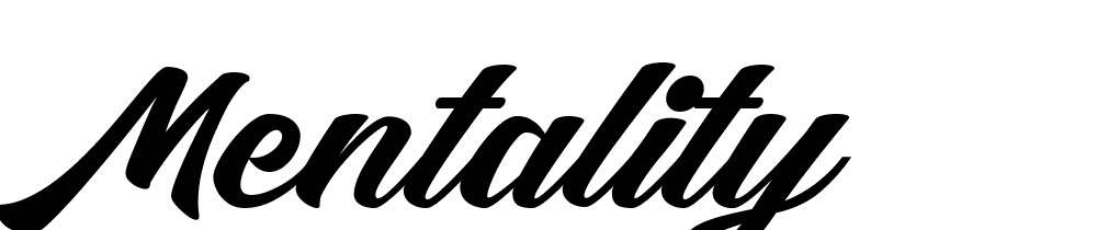 Mentality font family download free