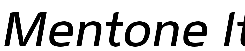 Mentone-Italic font family download free