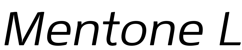 Mentone-Light-Italic font family download free