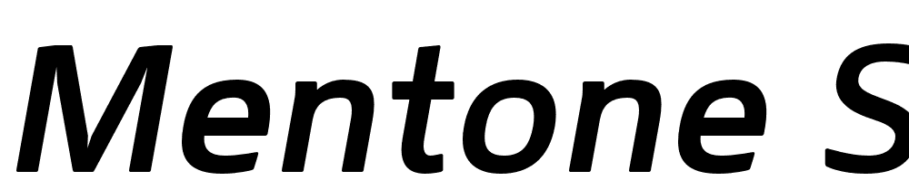 Mentone-SemiBold-Italic font family download free