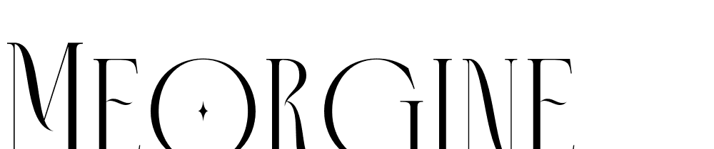 Meorgine font family download free