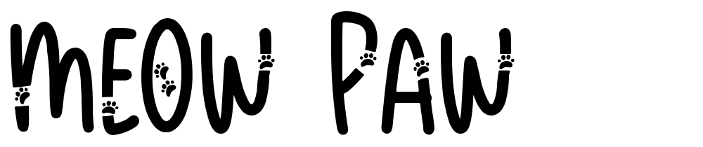 meow_paw font family download free