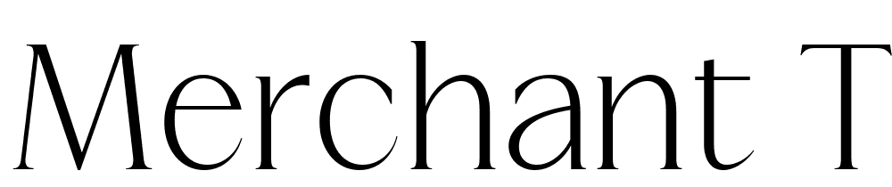 Merchant-Thin font family download free