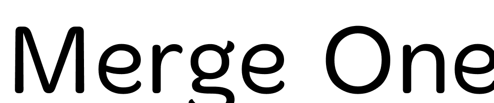 Merge-One font family download free