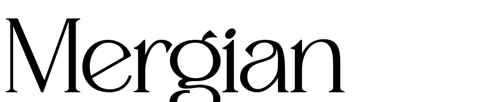 mergian font family download free