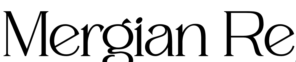 Mergian-Regular font family download free